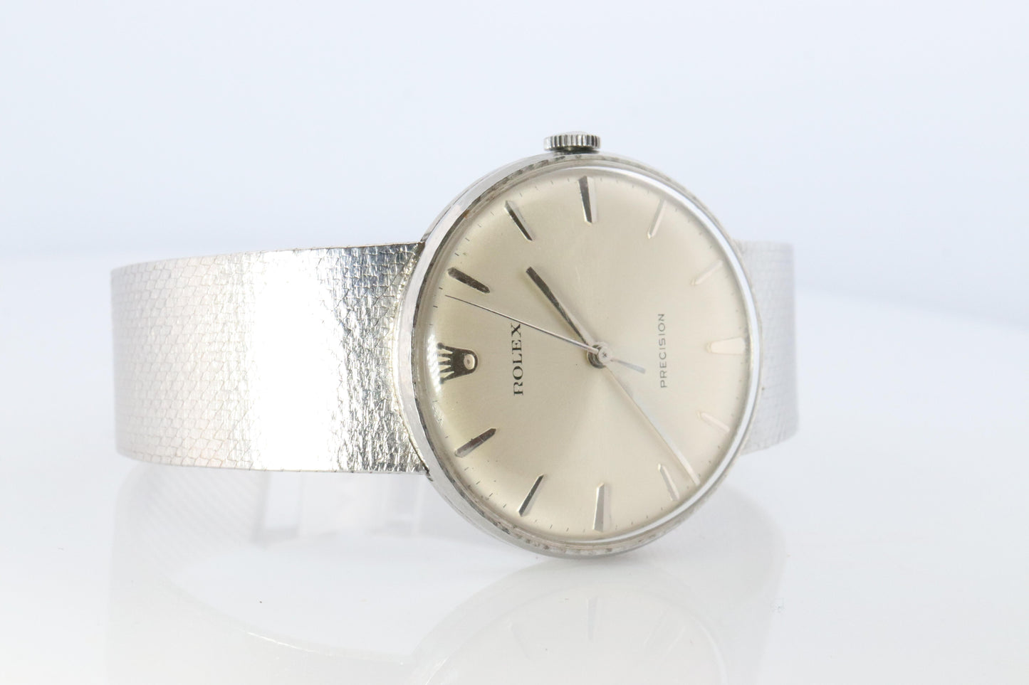 Genuine Rolex Watch. Mens ROLEX 3411 Precision 34mm Stainless Steel