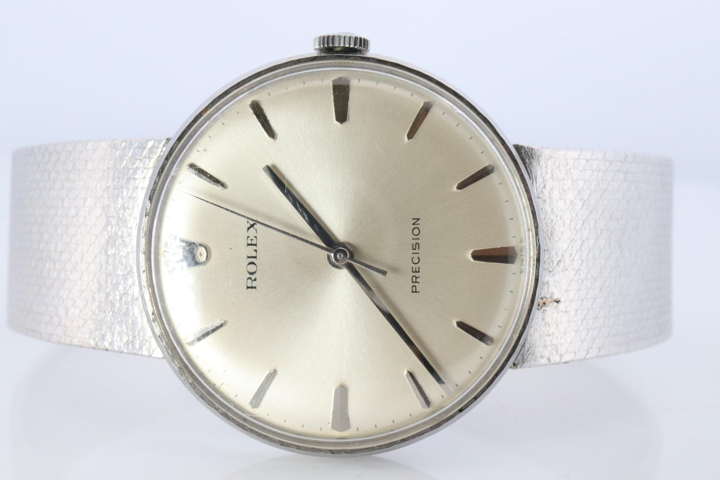 Genuine Rolex Watch. Mens ROLEX 3411 Precision 34mm Stainless Steel