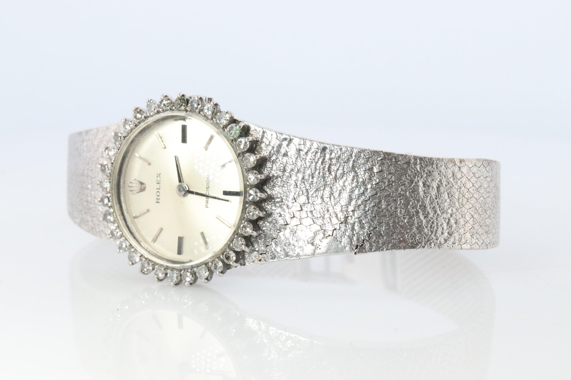 Genuine Rolex Watch. Diamond Bezel Ladies ROLEX 2649 Precision.