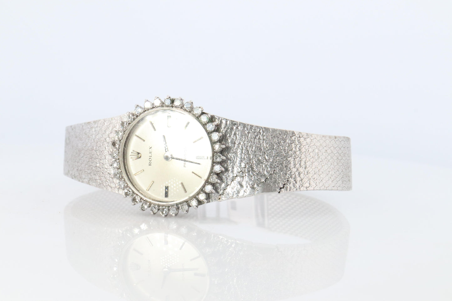 Genuine Rolex Watch. Diamond Bezel Ladies ROLEX 2649 Precision.