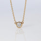Vintage Tiffany Co Necklace Elsa Peretti Diamond by the Yard 0.36ct Solitaire 1P