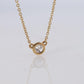 Vintage Tiffany Co Necklace Elsa Peretti Diamond by the Yard 0.36ct Solitaire 1P