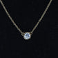 Vintage Tiffany Co Necklace Elsa Peretti Diamond by the Yard 0.36ct Solitaire 1P