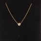 Vintage Tiffany Co Necklace Elsa Peretti Diamond by the Yard 0.36ct Solitaire 1P