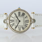 Genuine Cartier Diamond Watch. Must de Cartier Vendome Round Argent Roman Dial