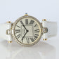 Genuine Cartier Diamond Watch. Must de Cartier Vendome Round Argent Roman Dial