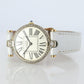 Genuine Cartier Diamond Watch. Must de Cartier Vendome Round Argent Roman Dial