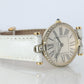 Genuine Cartier Diamond Watch. Must de Cartier Vendome Round Argent Roman Dial