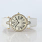 Genuine Cartier Diamond Watch. Must de Cartier Vendome Round Argent Roman Dial