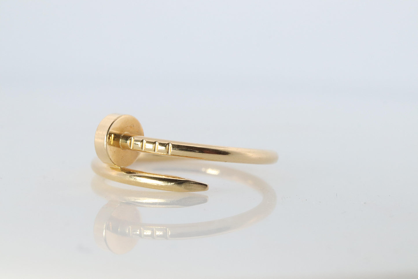 Vintage Cartier Juste un Clou Ring. 18k YG Original Papers Genuine Cartier Band.