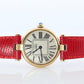Genuine Cartier Watch. Must de Cartier Vendome Round Argent Vermeil White Face