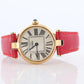 Genuine Cartier Watch. Must de Cartier Vendome Round Argent Vermeil White Face