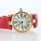 Genuine Cartier Watch. Must de Cartier Vendome Round Argent Vermeil White Face