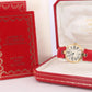 Genuine Cartier Watch. Must de Cartier Vendome Round Argent Vermeil White Face