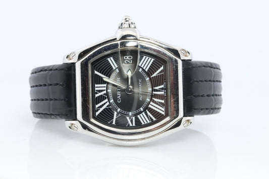 Cartier Roadster 2510. Black Dial Cartier Automatic W62041V3 Mens Watch