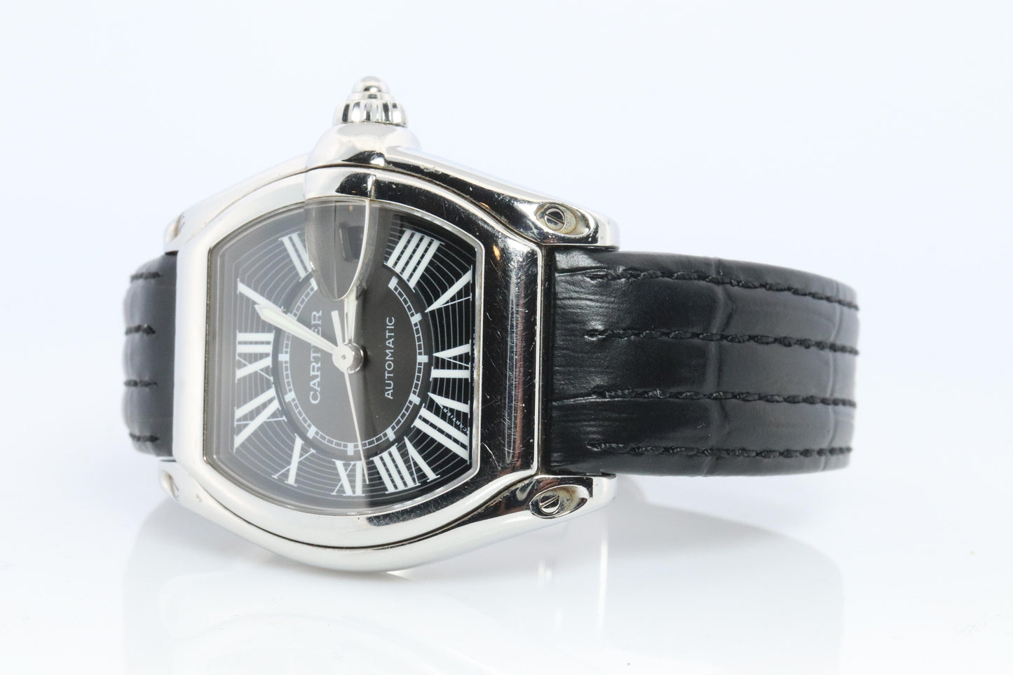 Cartier Roadster 2510. Black Dial Cartier Automatic W62041V3 Mens Watch