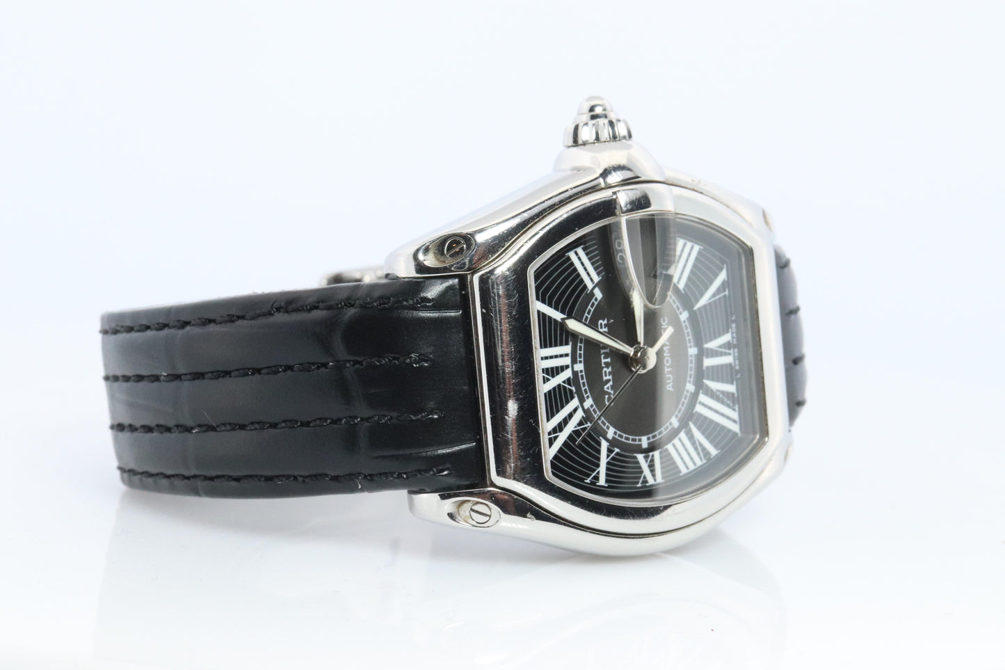 Cartier Roadster 2510. Black Dial Cartier Automatic W62041V3 Mens Watch