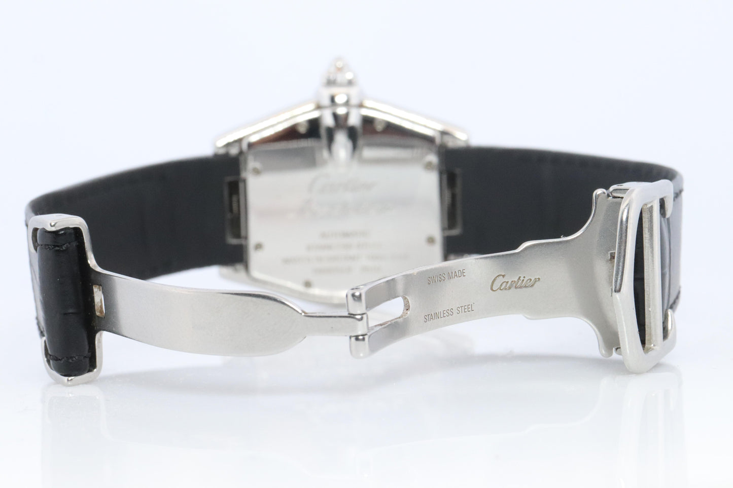 Cartier Roadster 2510. Black Dial Cartier Automatic W62041V3 Mens Watch