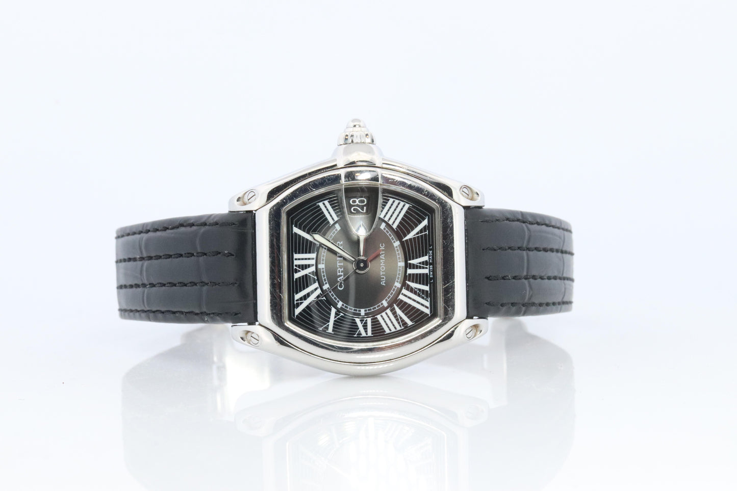 Cartier Roadster 2510. Black Dial Cartier Automatic W62041V3 Mens Watch