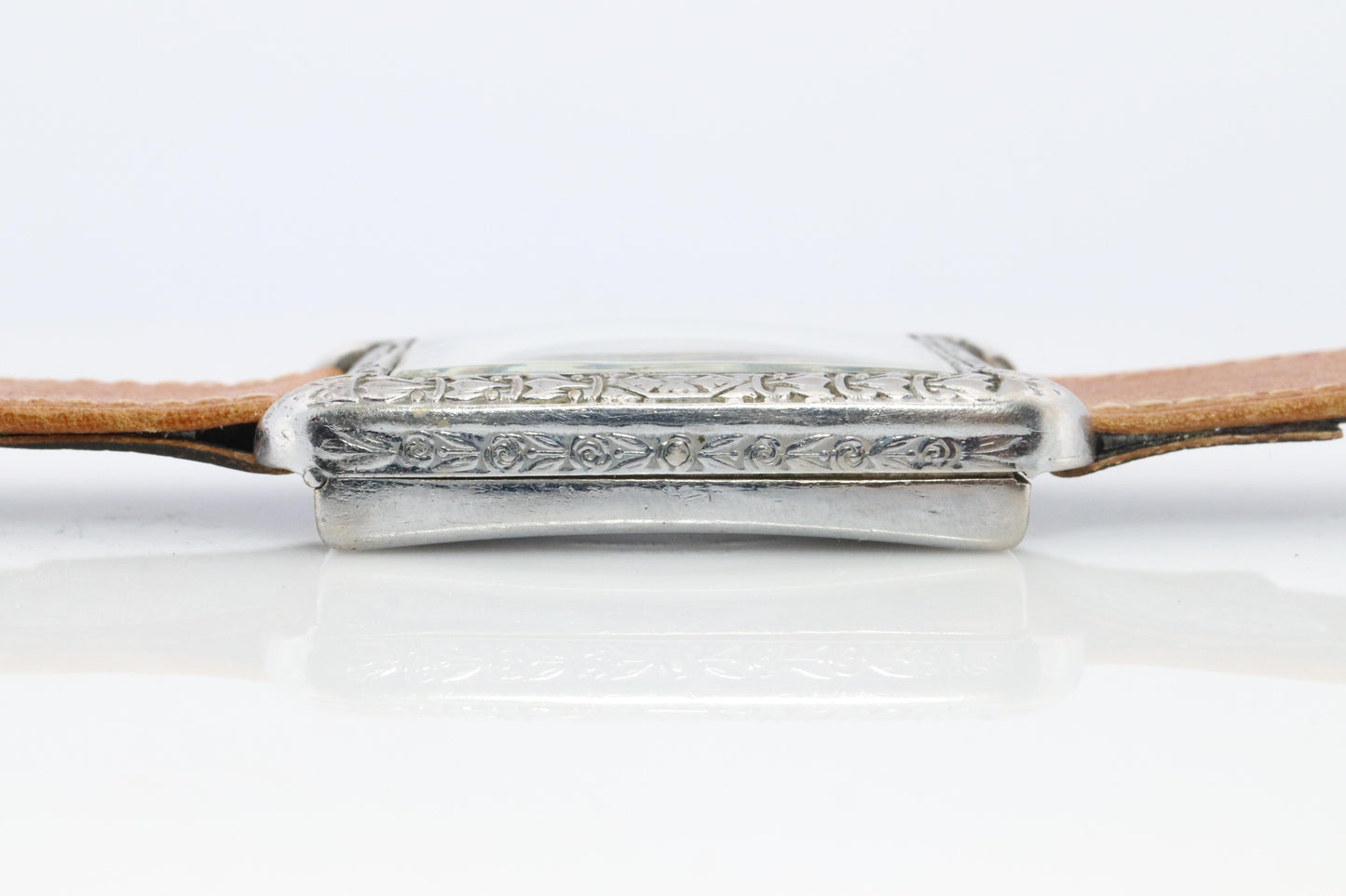 Antique HERMES Tank watch. Art Deco Genuine Hermes Manual wristwatch.