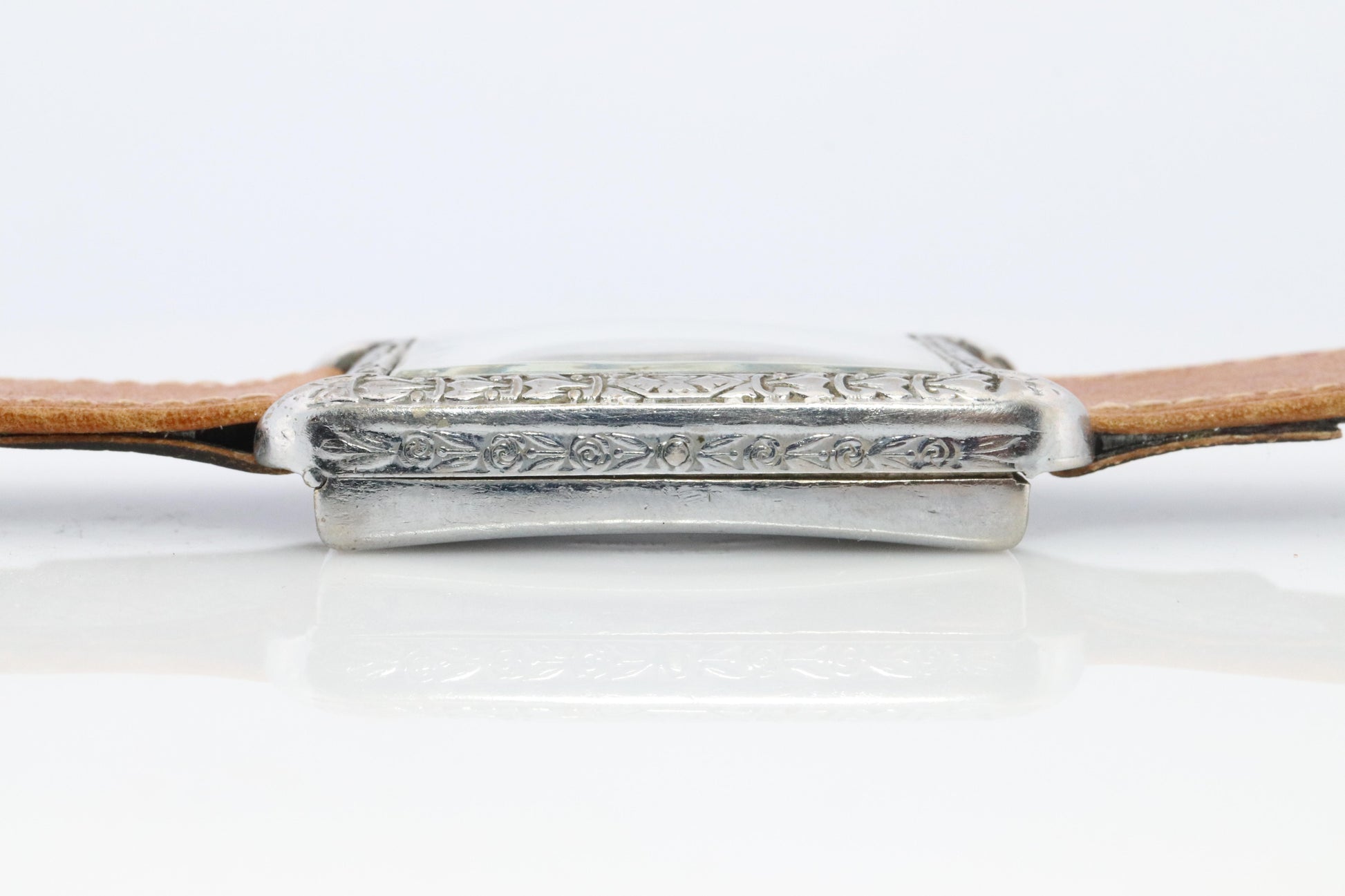 Antique HERMES Tank watch. Art Deco Genuine Hermes Manual wristwatch.
