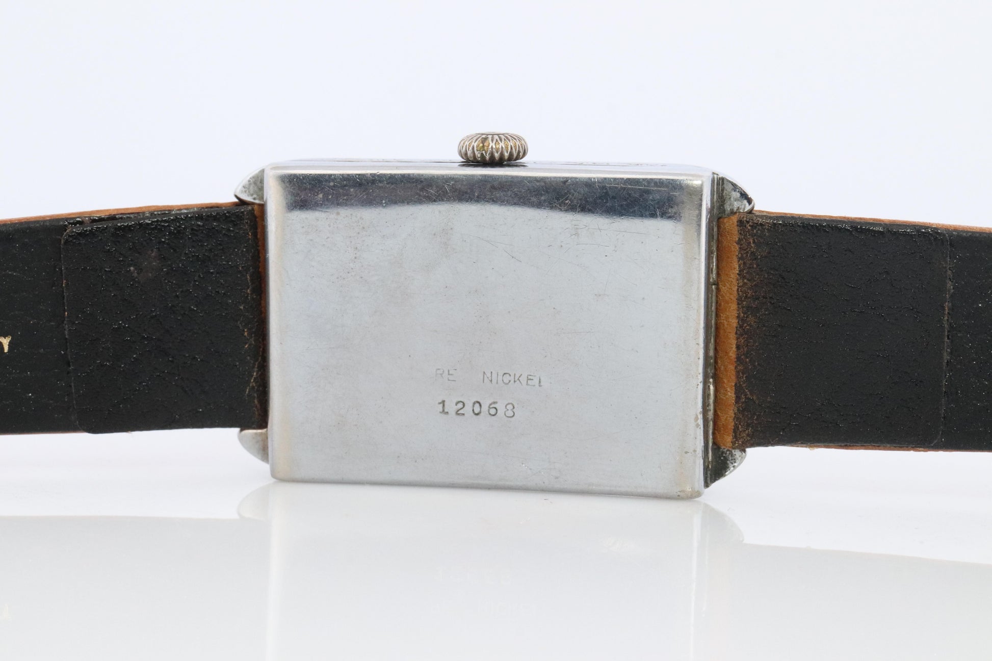 Antique HERMES Tank watch. Art Deco Genuine Hermes Manual wristwatch.