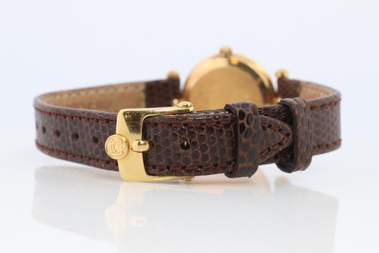 Van Cleef and Arpels 18601 watch. 18k Gold VCA Classique Ladies Watch.