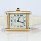 Vintage Must de Cartier Tank Gold Dial Watch. Vermeil ARGENT Small Tank