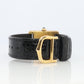 Vintage Must de Cartier Tank Black Dial Watch Vermeil ARGENT Small Manual Tank