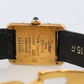 Vintage Must de Cartier Tank Black Dial Watch Vermeil ARGENT Small Manual Tank