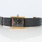 Vintage Must de Cartier Tank Black Dial Watch Vermeil ARGENT Small Manual Tank