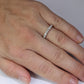 18k Diamond eternity band. 18k White Gold 0.5ctw half anniversary Ring.