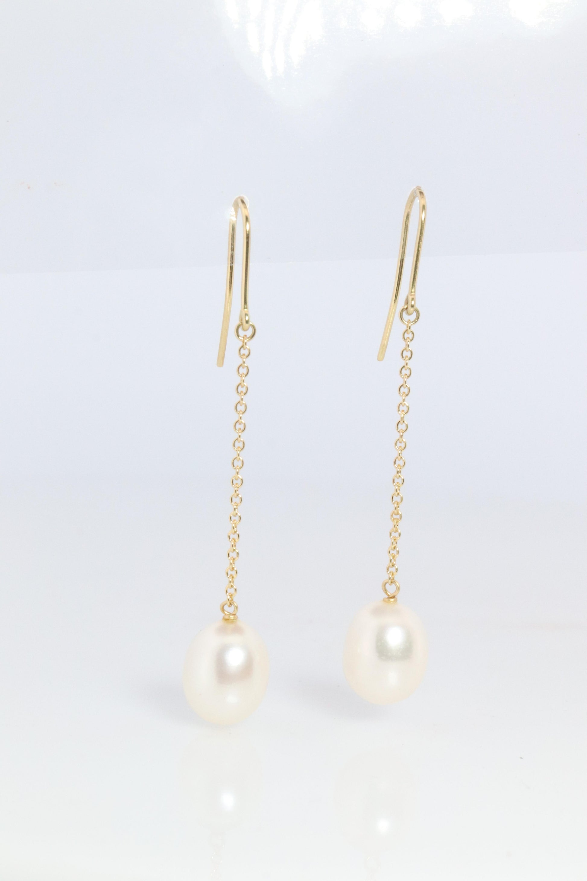 Tiffany & Co 18k Pearl by the Yard Earrings. Tiffany Elsa Peretti Drop Earrings.