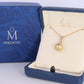 Mikimoto Pendant. Genuine 18k Yellow Gold Mikimoto South Sea Pearl Necklace