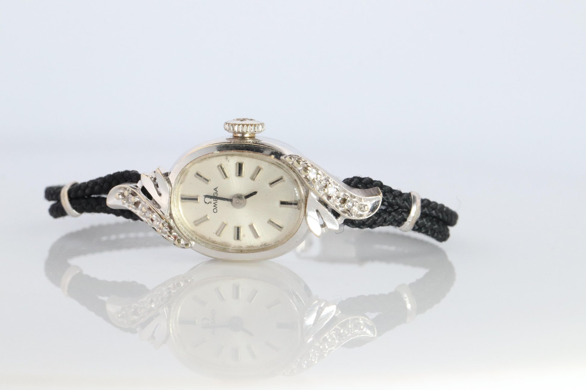 Omega watch. Omega 14k and Diamond Vintage Ladies wristwatch
