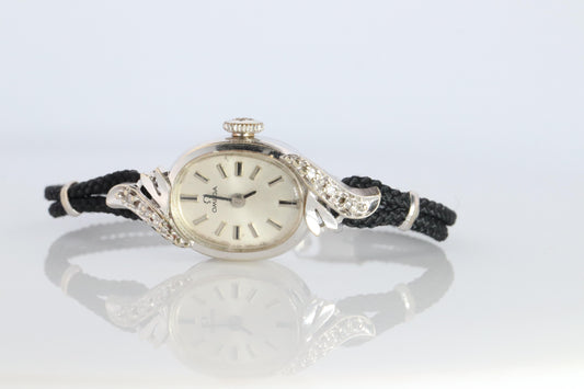 Omega watch. Omega 14k and Diamond Vintage Ladies wristwatch