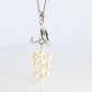 Mikimoto Pendant Sterling Silver. Mikimoto Pearl Grape Vine Pendant Necklace.