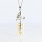 Mikimoto Pendant Sterling Silver. Mikimoto Pearl Grape Vine Pendant Necklace.