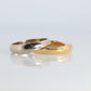 CARTIER Love Me Ring. Cartier Stacking Wedding Band 18k Yellow and White Band.