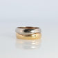 CARTIER Love Me Ring. Cartier Stacking Wedding Band 18k Yellow and White Band.