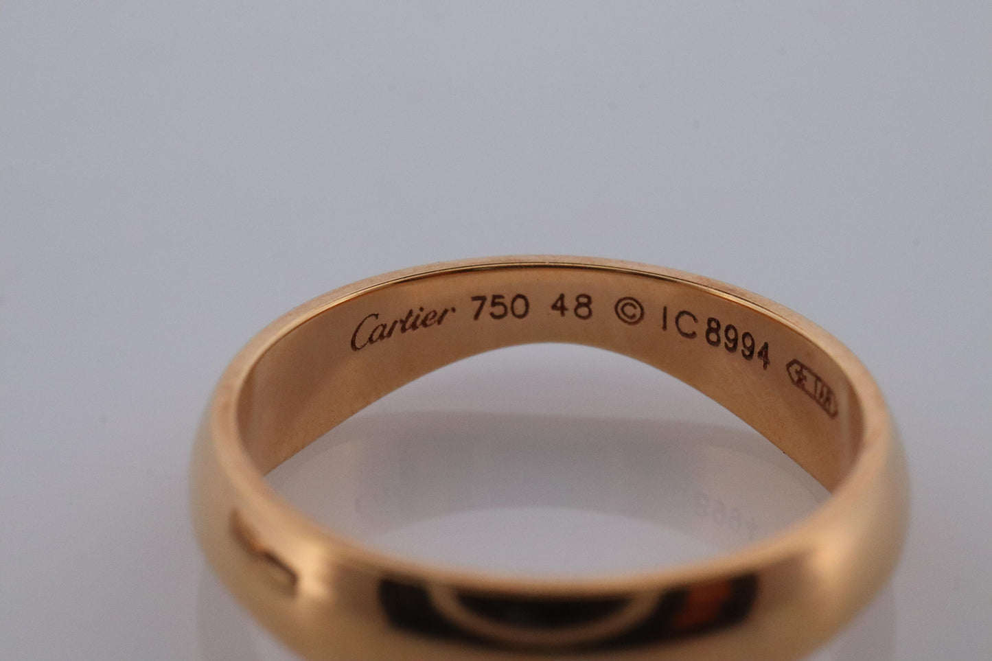 CARTIER Love Me Ring. Cartier Stacking Wedding Band 18k Yellow and White Band.