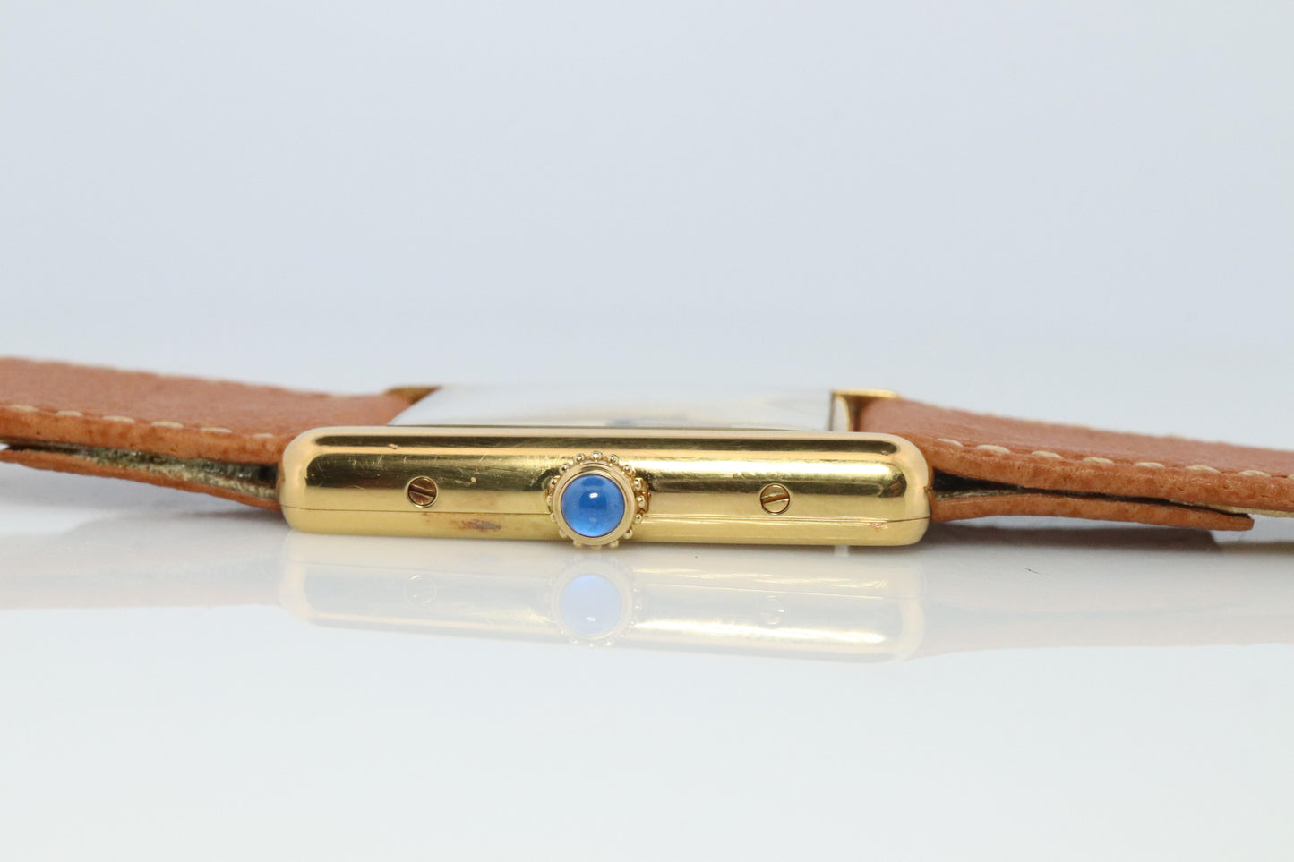 Vintage Must de Cartier 590005 Tank Watch. Cartier Pillar Dial ARGENT Tank.