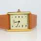 Vintage Must de Cartier 590005 Tank Watch. Cartier Pillar Dial ARGENT Tank.
