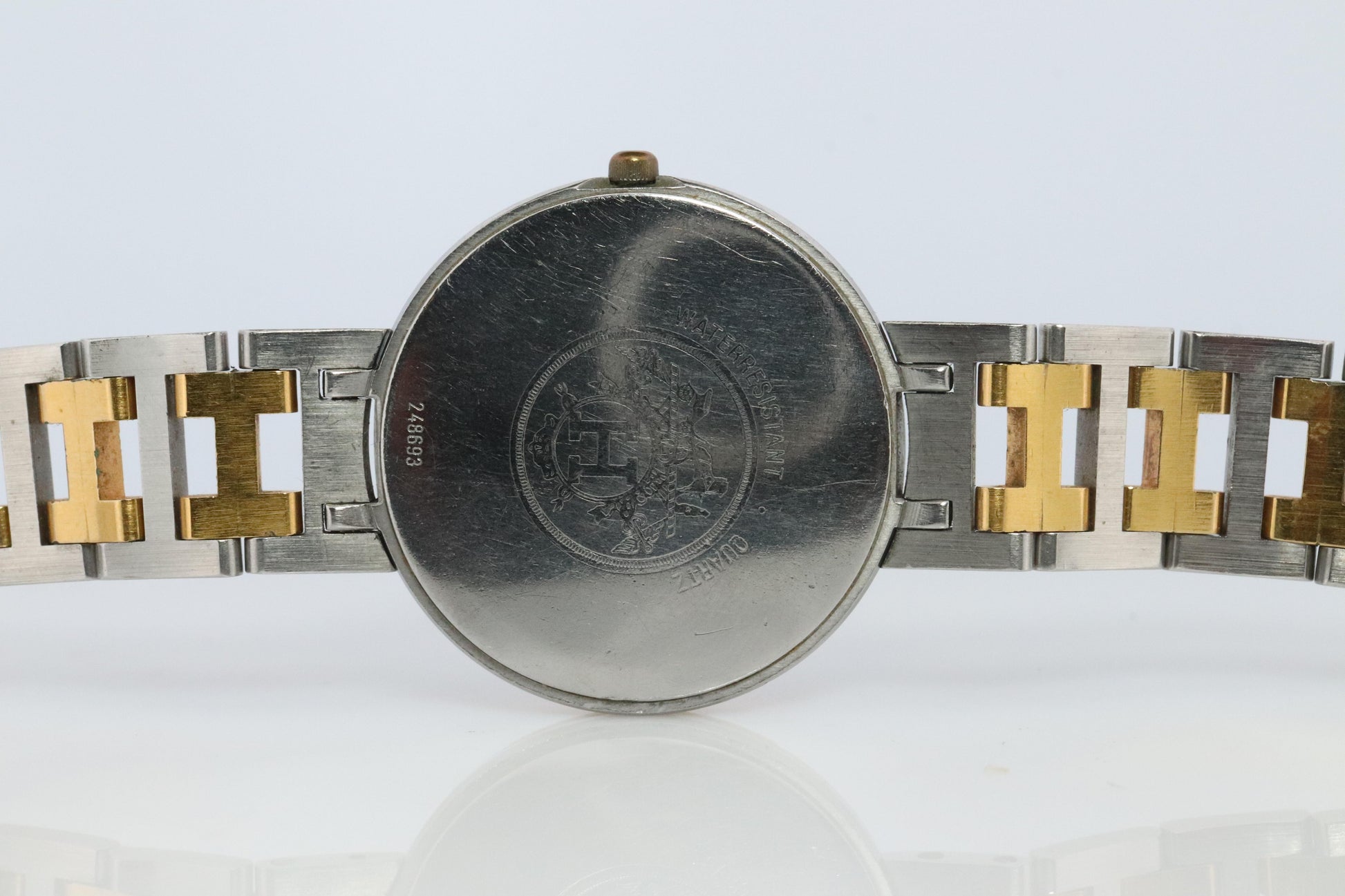 Genuine HERMES Windsor GM 31mm Round Quartz Watch White Dial