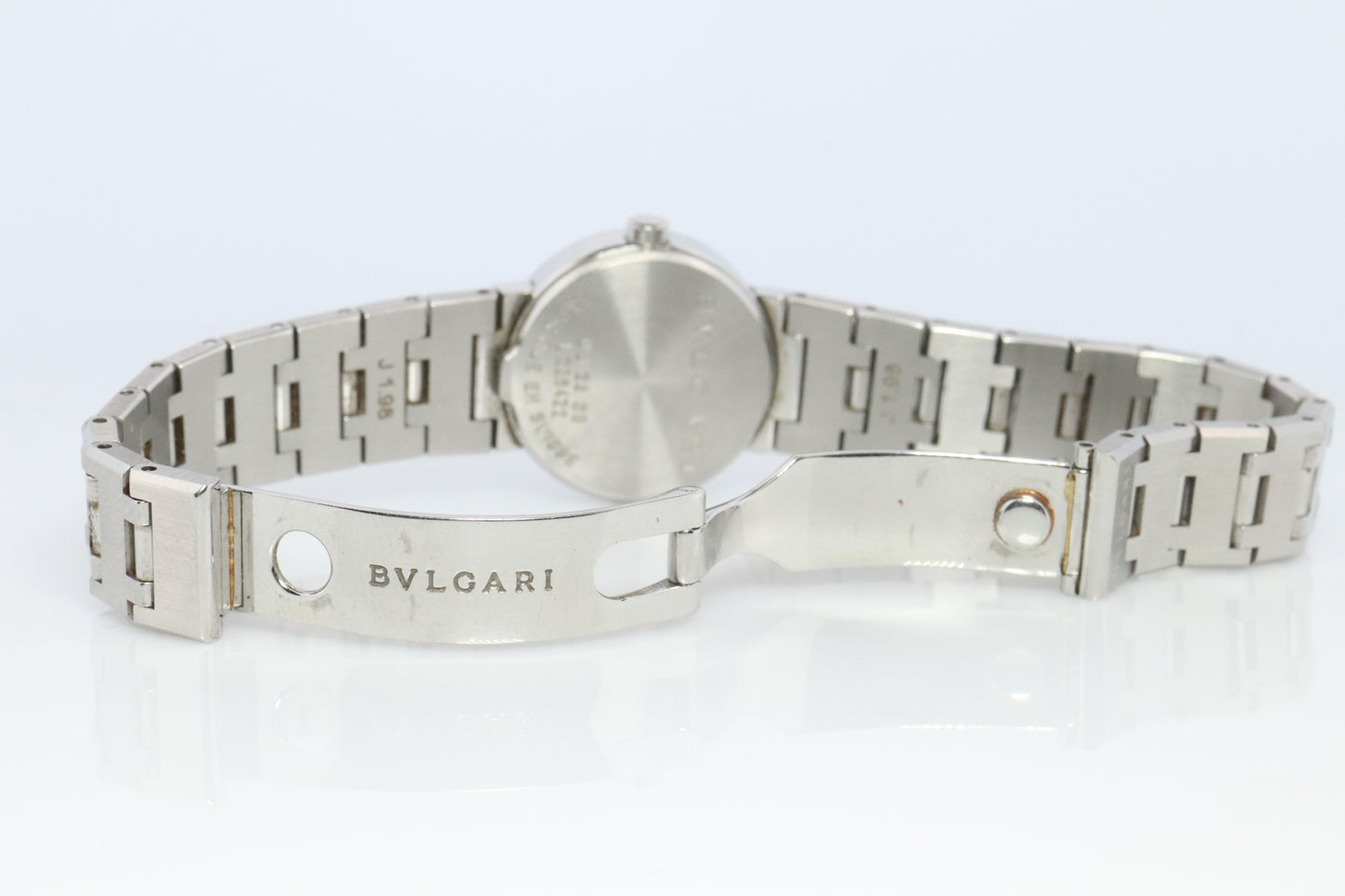 Vintage BVLGARI Watch. Bulgari BB 23 SS Stainless Steel Quartz Watch.