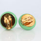Chanel Earrings. Genuine  CHANEL Mabe Pearl Turquoise Clip on earrings.