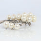 Mikimoto Brooch Sterling Silver. Mikimoto Pearl Grape Vine Pendant PIN.