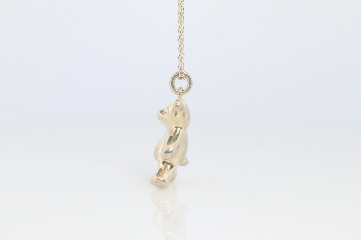 Tiffany and Co Teddy Bear Pendant. Sterling Silver 925 T&Co .