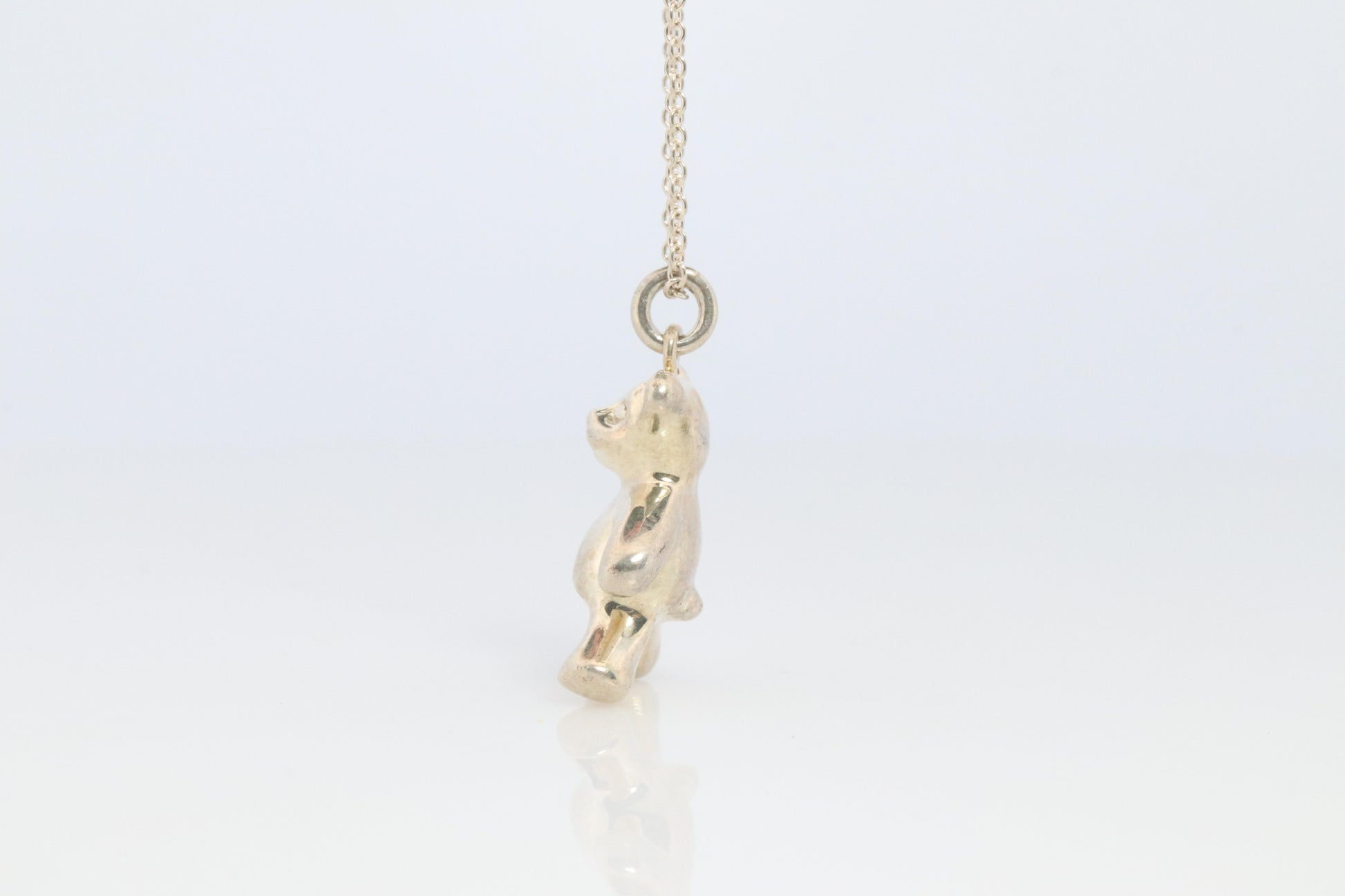 Tiffany and Co Teddy Bear Pendant. Sterling Silver 925 T&Co .