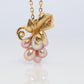 Mikimoto Necklace. Vintage 18k Gold Mikimoto Pearl Grape Vine Cluster pendant.